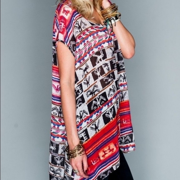 Show Me Your Mumu Carter Tunic in Aztec Print - Picture 1 of 7